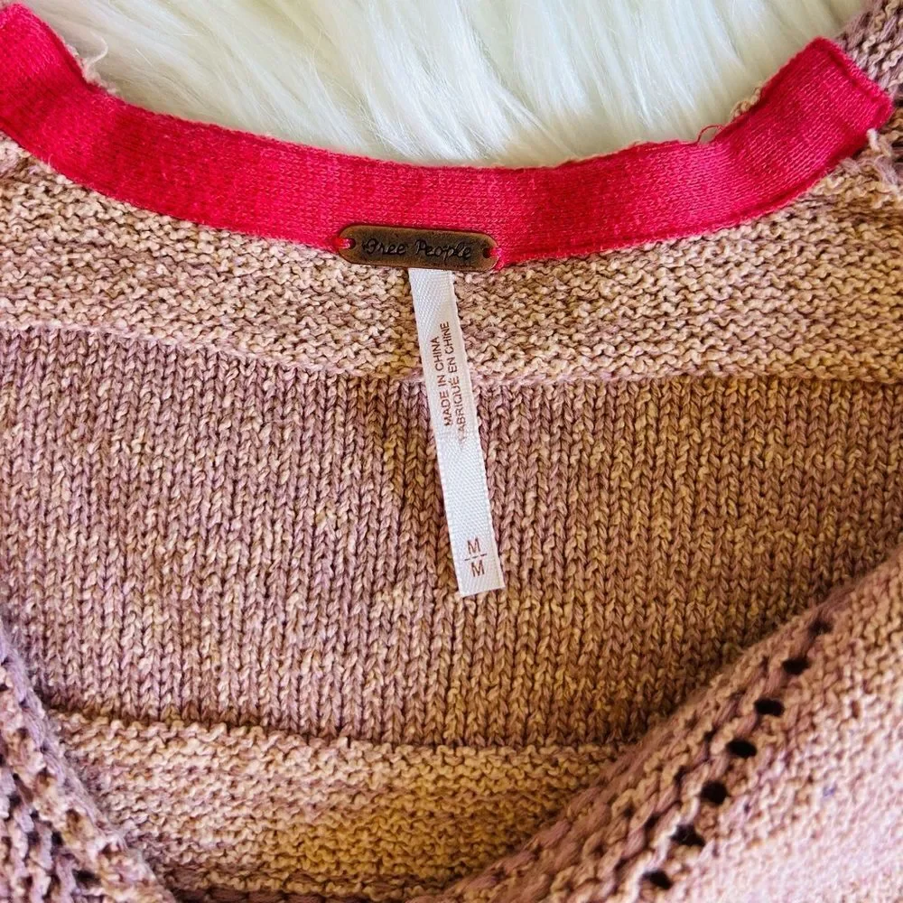 Free People for Revolve Lemonade Stand Pink Melon Sweater!